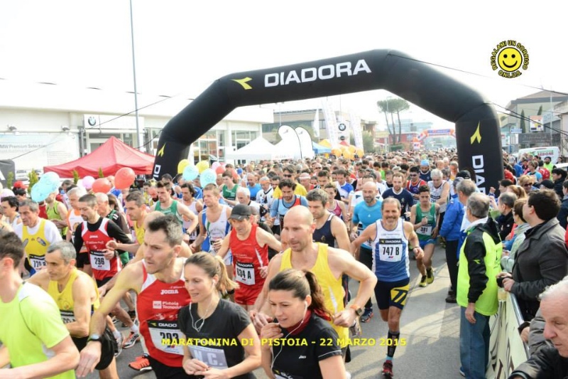 Racconto della maratonina di Pistoia 2015