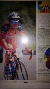 Bruno Grilli in bici