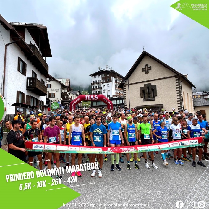 Partenza Primiero Dolomiti Marathon 