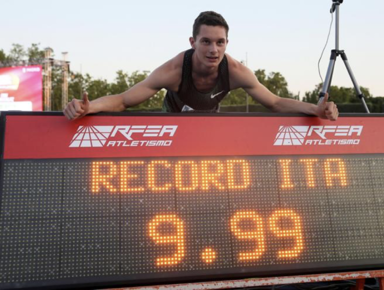 Filippo Tortu record italiano
